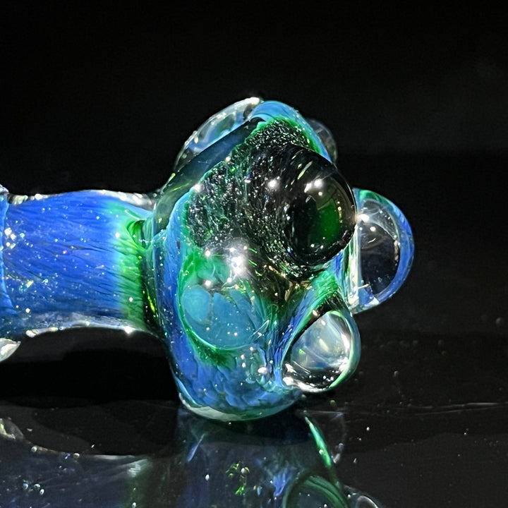 Experimental Green Marble Pipe Glass Pipe Beezy Glass   