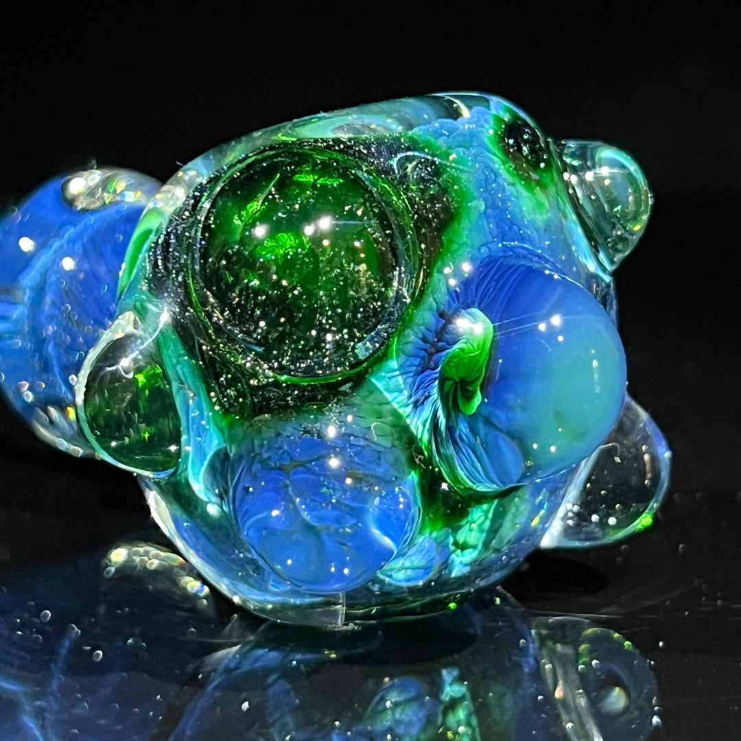 Experimental Green Marble Pipe Glass Pipe Beezy Glass   