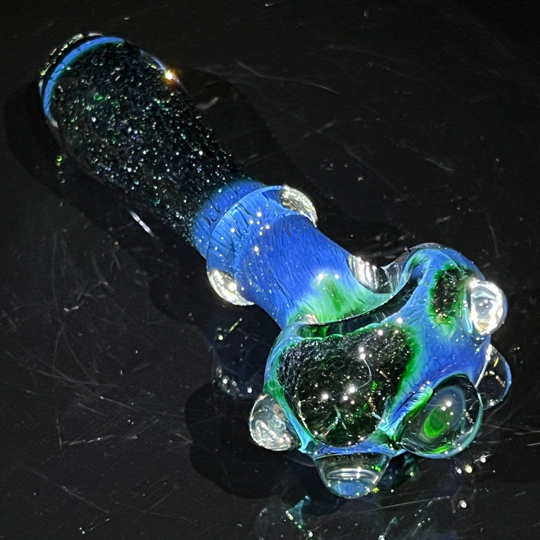 Experimental Green Marble Pipe Glass Pipe Beezy Glass   