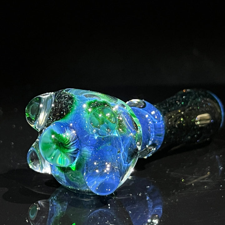 Experimental Green Marble Pipe Glass Pipe Beezy Glass   