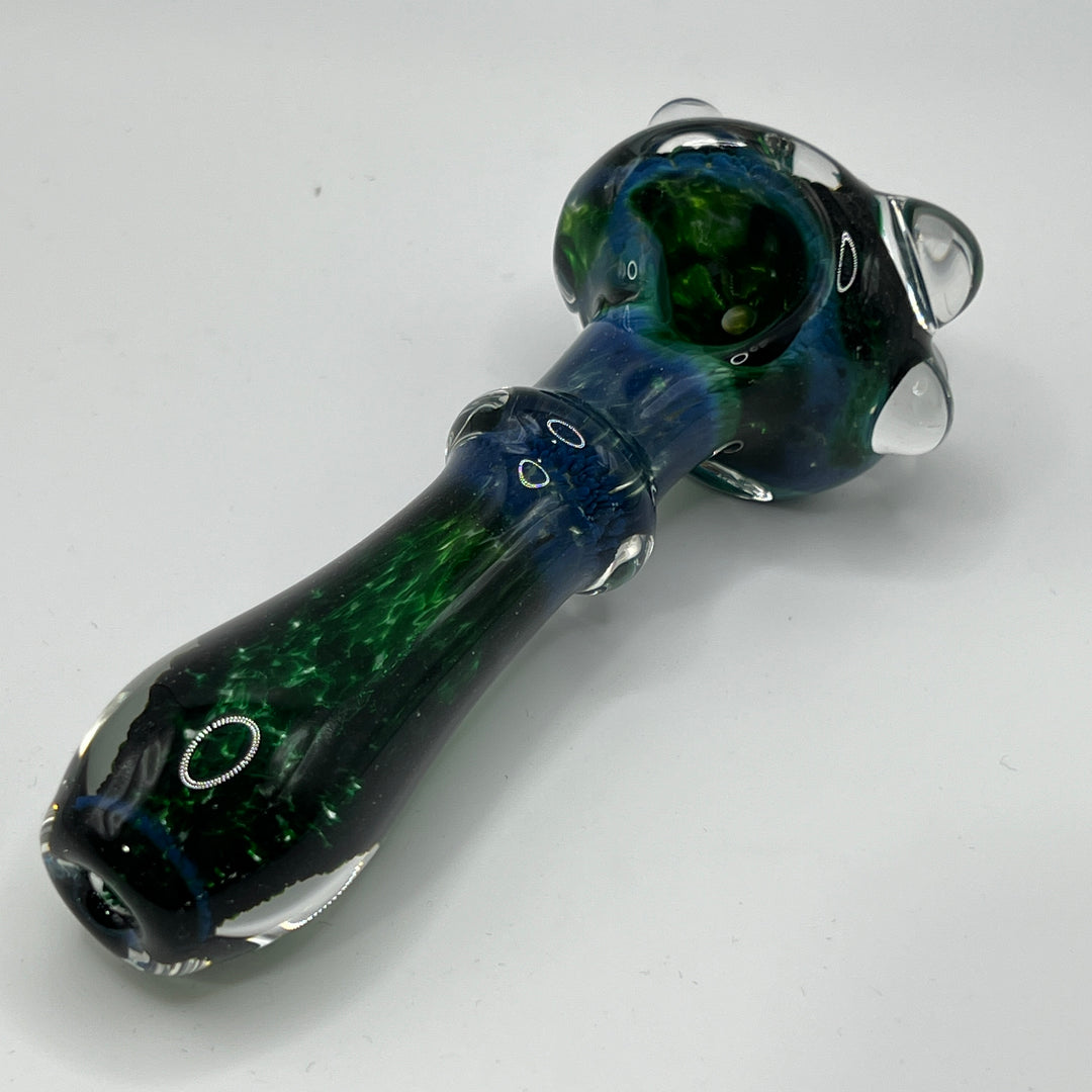 Experimental Green Marble Pipe Glass Pipe Beezy Glass   