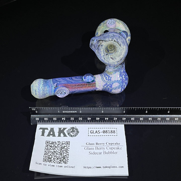 Glass Berry Cupcake Sidecar Bubbler Glass Pipe Glass Berry Cupcake