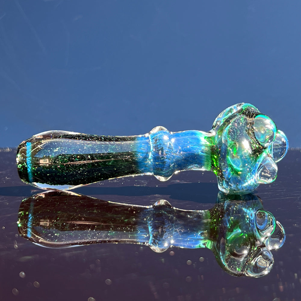 Experimental Green Marble Pipe Glass Pipe Beezy Glass   