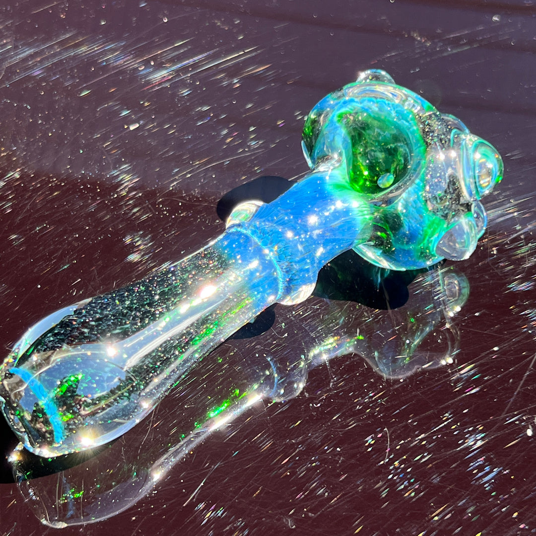 Experimental Green Marble Pipe Glass Pipe Beezy Glass   