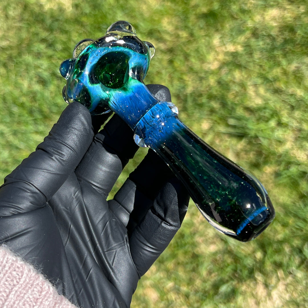 Experimental Green Marble Pipe Glass Pipe Beezy Glass   