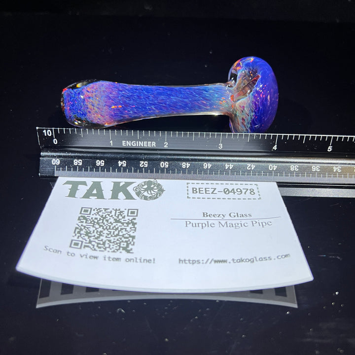 Purple Magic Pipe Glass Pipe Beezy Glass   