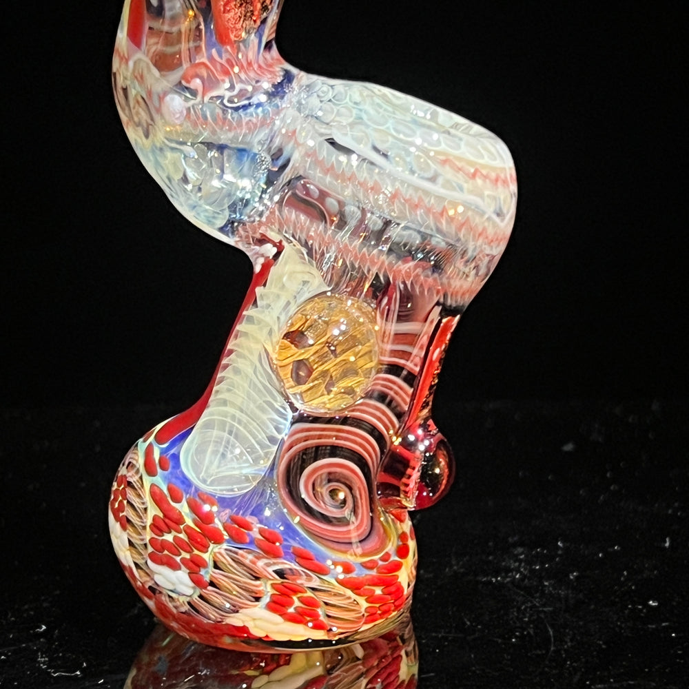 Glass Berry Cupcake Sherlock Bubbler Glass Pipe Glass Berry Cupcake