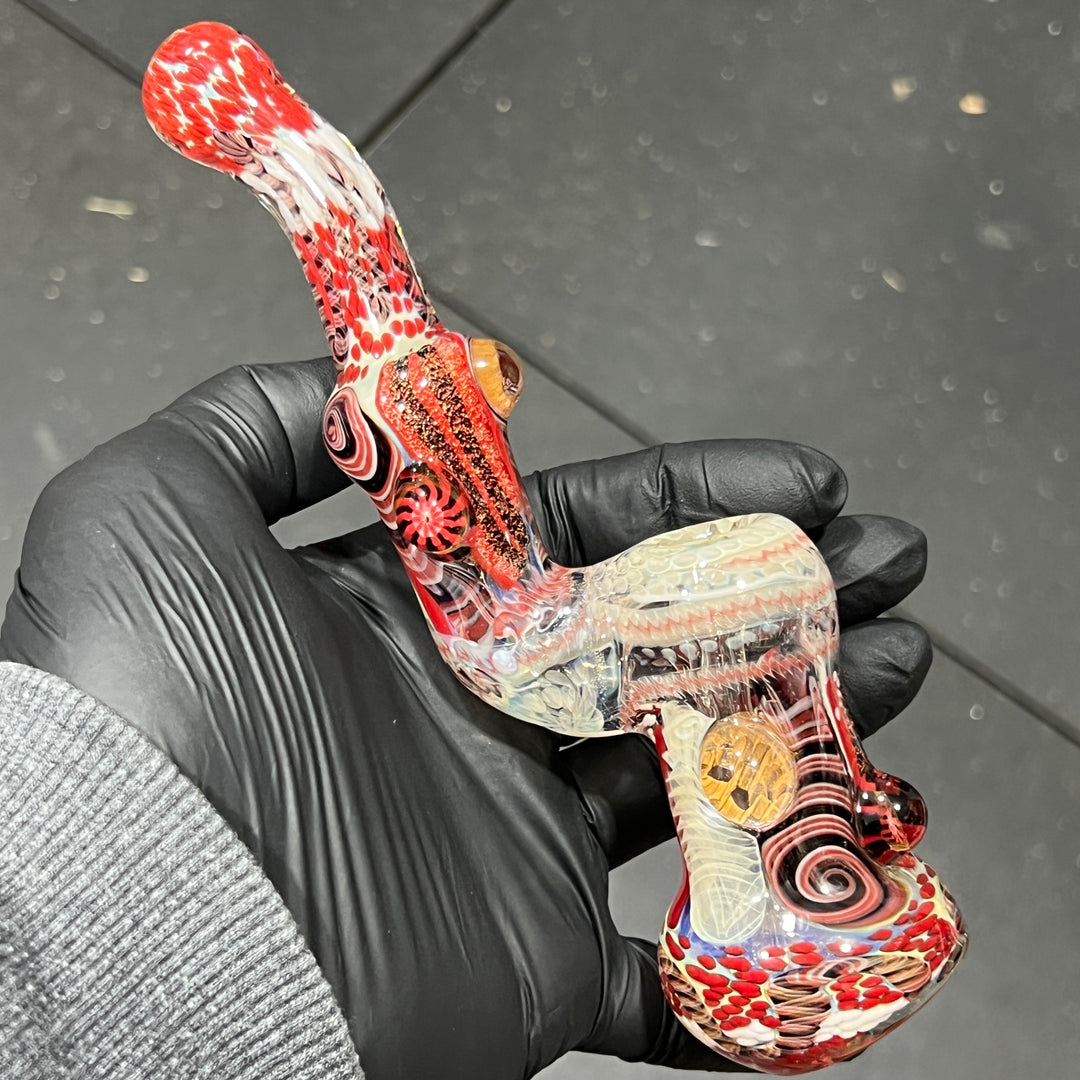 Glass Berry Cupcake Sherlock Bubbler Glass Pipe Glass Berry Cupcake