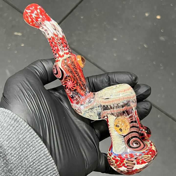 Glass Berry Cupcake Sherlock Bubbler Glass Pipe Glass Berry Cupcake