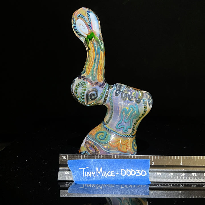 Sherlock Bubbler Glass Pipe Tiny Mike   