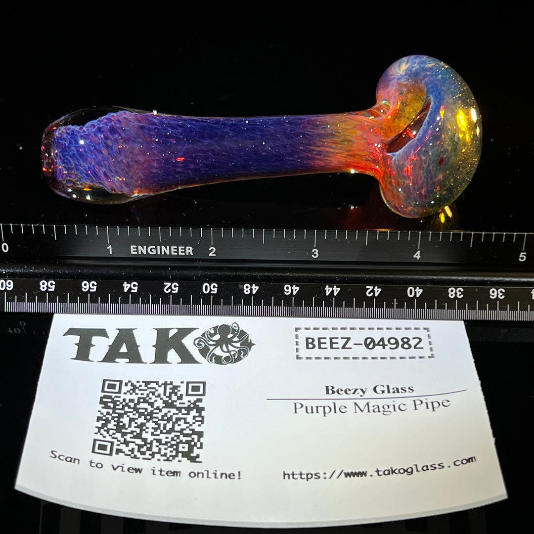 Purple Magic Pipe Glass Pipe Beezy Glass   