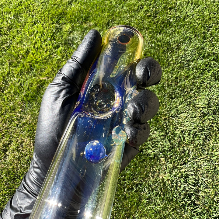 15" ISO Fume Steam Roller Glass Pipe TG   