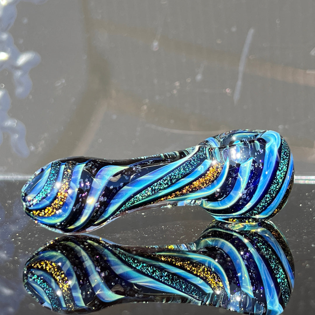 Fumed Dichro Spoon Glass Pipe Tiny Mike   