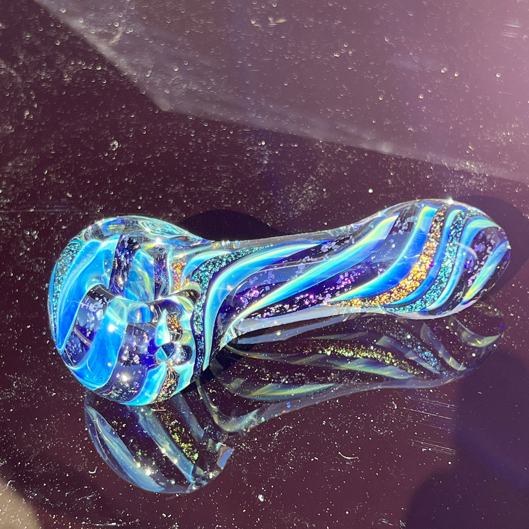 Fumed Dichro Spoon Glass Pipe Tiny Mike   