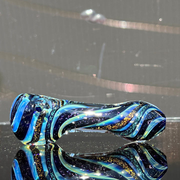 Fumed Dichro Spoon Glass Pipe Tiny Mike   