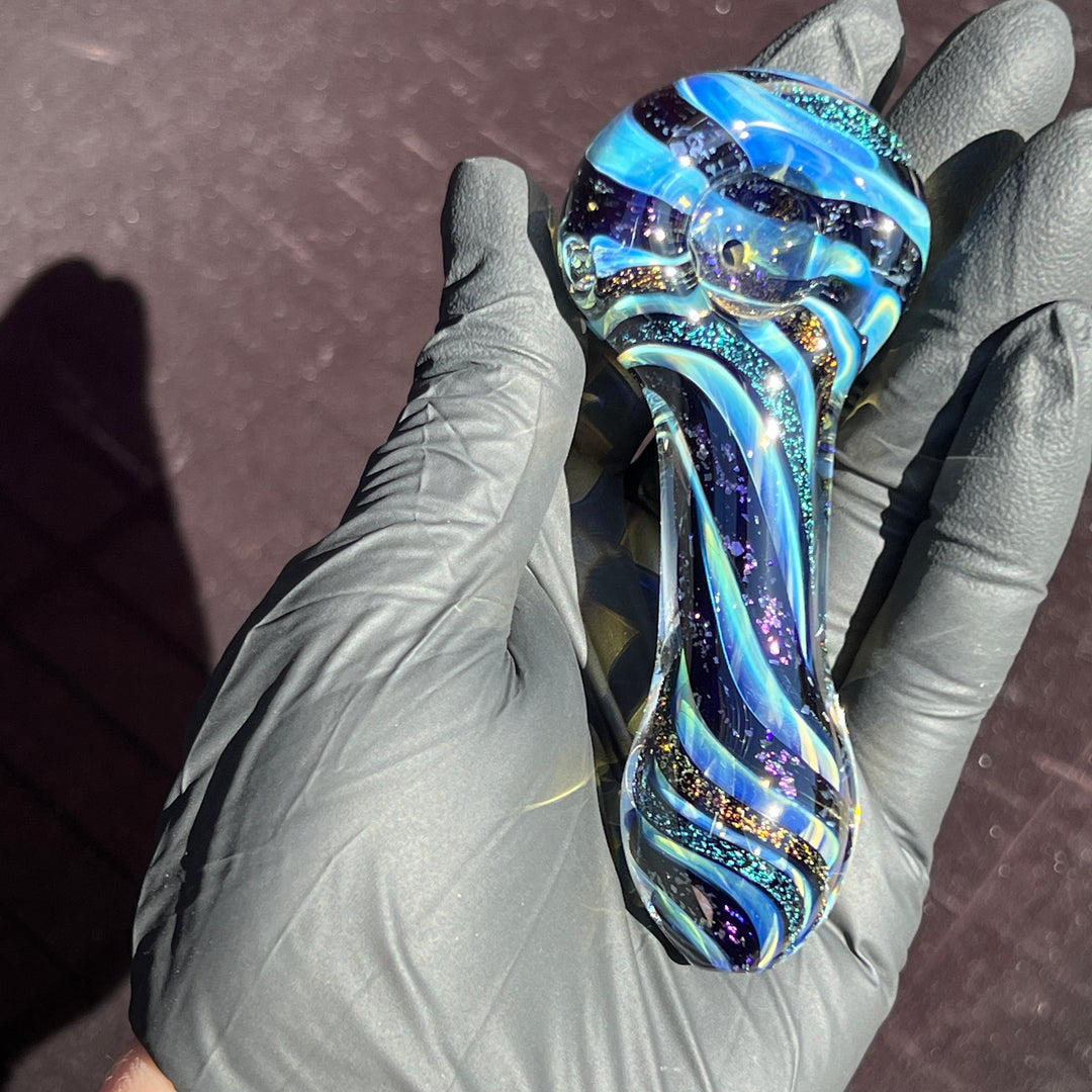 Fumed Dichro Spoon Glass Pipe Tiny Mike   