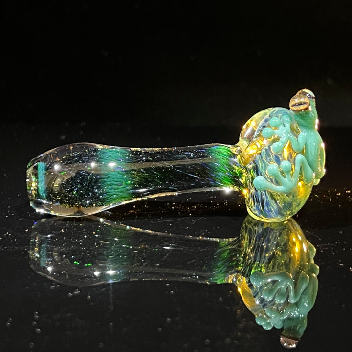 Exp Green Frog Spoon Glass Pipe Beezy Glass   