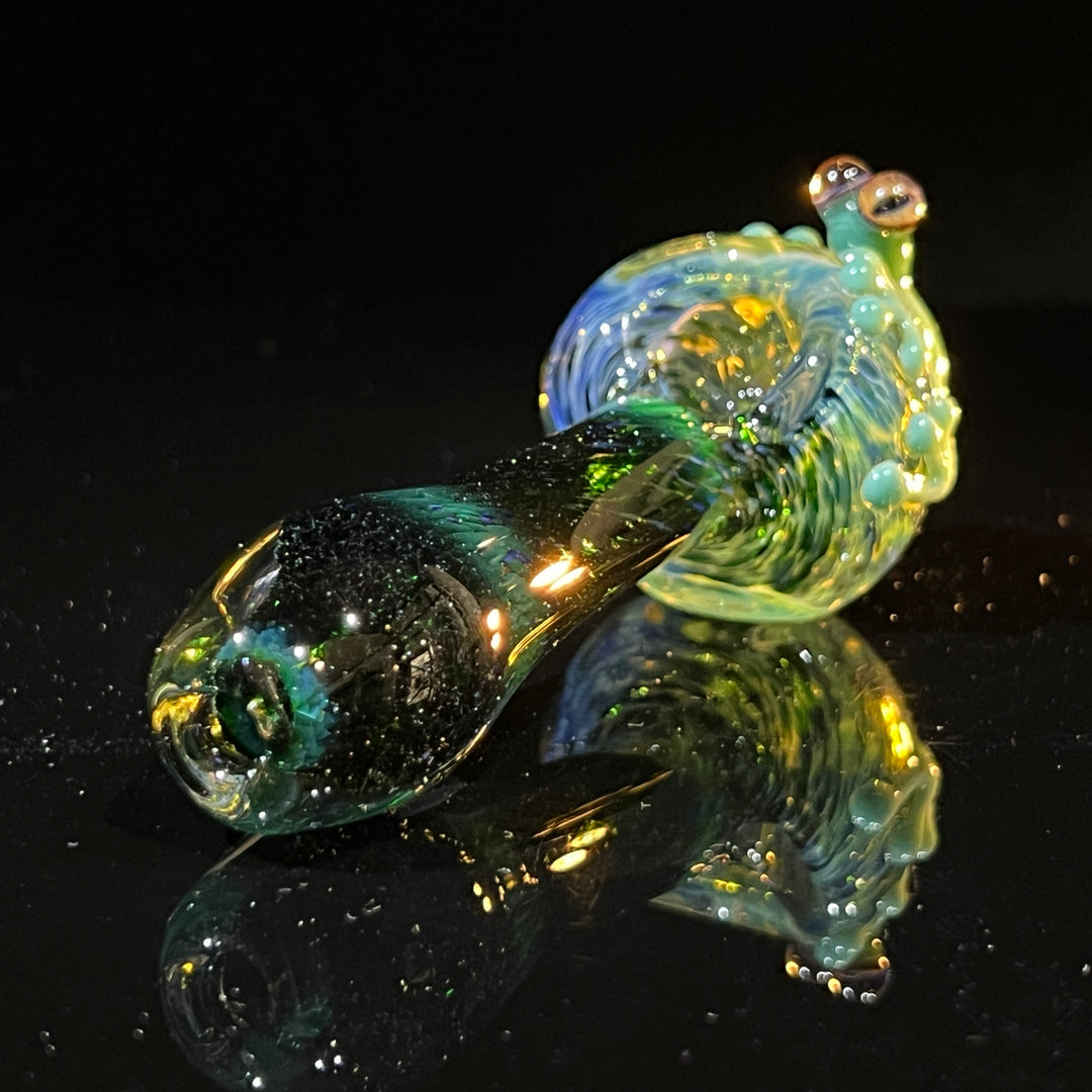 Exp Green Frog Spoon Glass Pipe Beezy Glass   