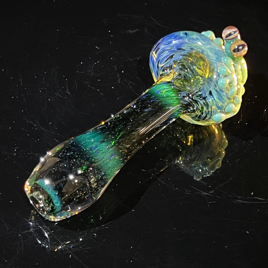 Exp Green Frog Spoon Glass Pipe Beezy Glass   