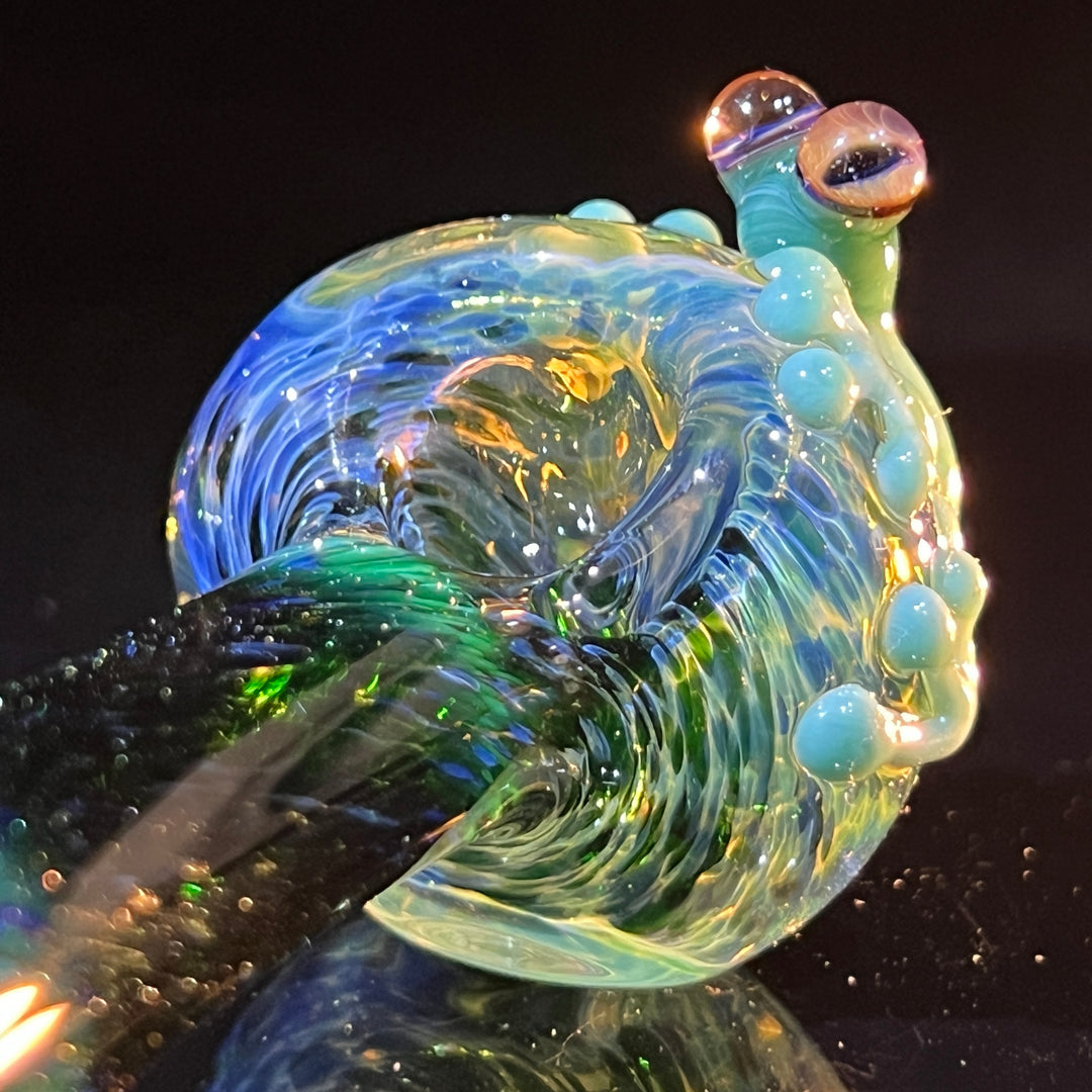 Exp Green Frog Spoon Glass Pipe Beezy Glass   