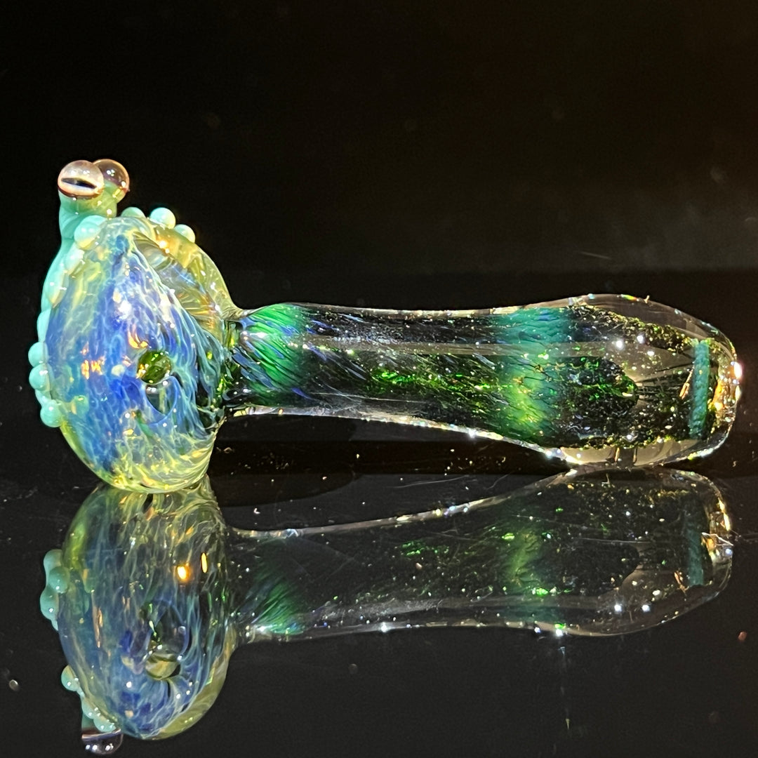 Exp Green Frog Spoon Glass Pipe Beezy Glass   