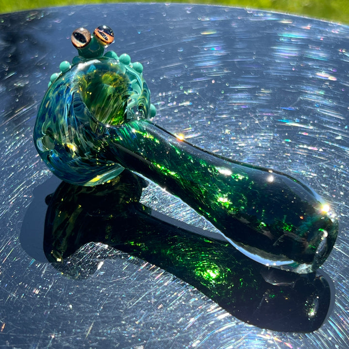 Exp Green Frog Spoon Glass Pipe Beezy Glass   