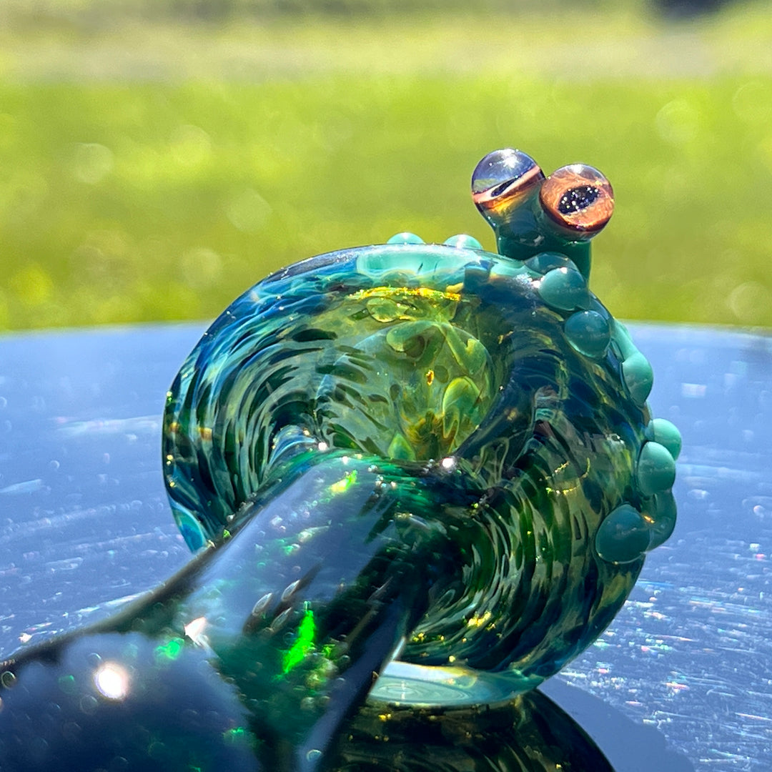 Exp Green Frog Spoon Glass Pipe Beezy Glass   