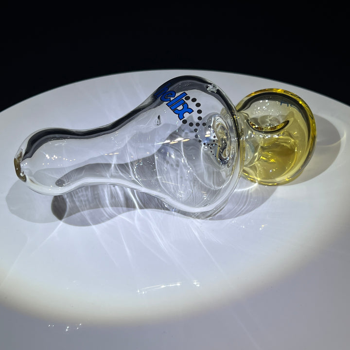 OG Classic Helix Fume Glass Pipe American Helix Blue Logo  