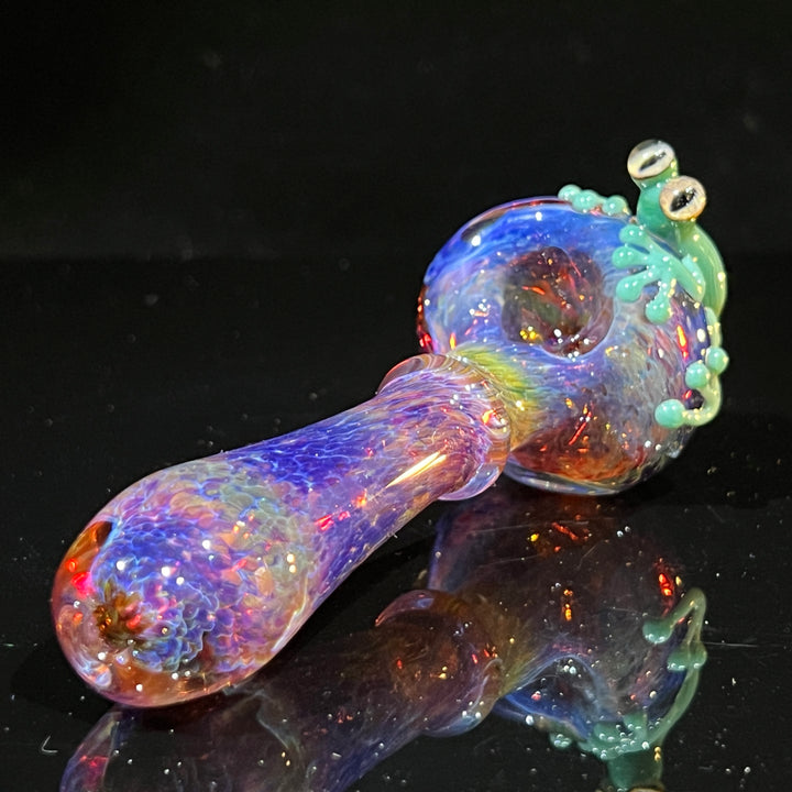 Purple Magic Frog Spoon Glass Pipe Beezy Glass   