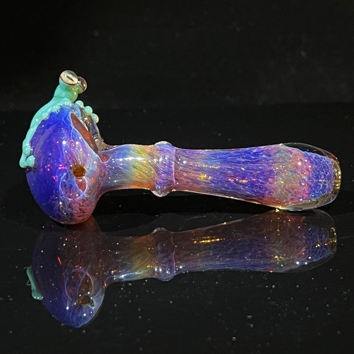 Purple Magic Frog Spoon Glass Pipe Beezy Glass   