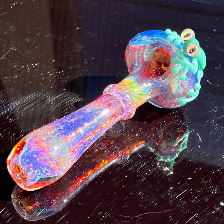 Purple Magic Frog Spoon Glass Pipe Beezy Glass   