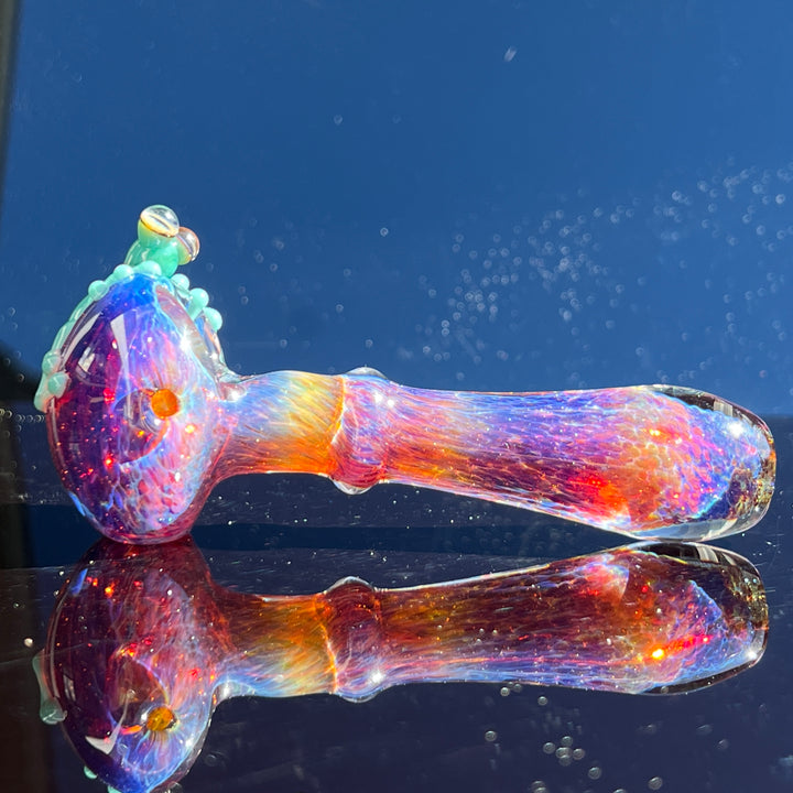 Purple Magic Frog Spoon Glass Pipe Beezy Glass   