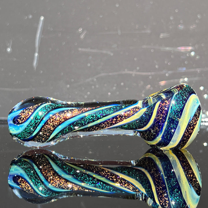 Fumed Dichro Spoon Glass Pipe Tiny Mike   