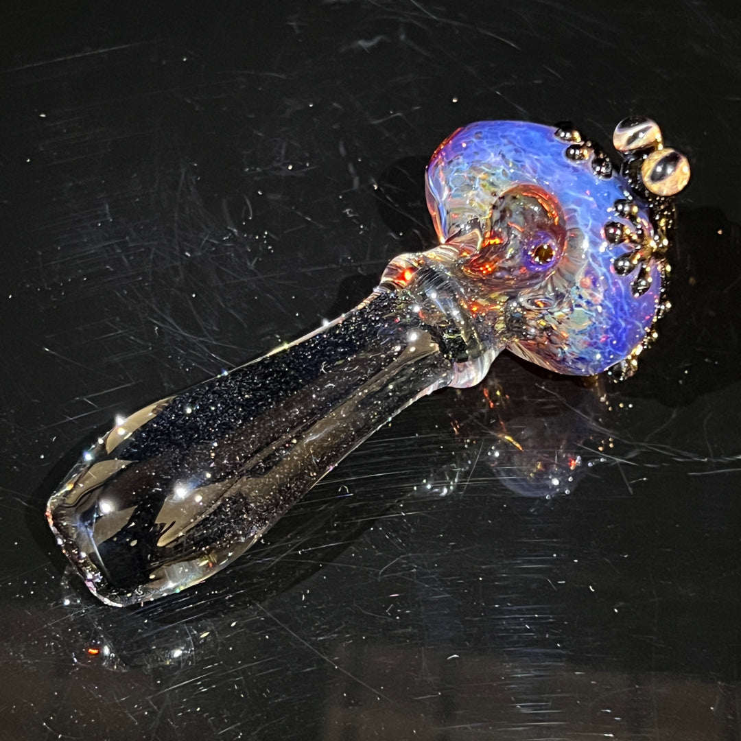 Purple Magic Frog Spoon Glass Pipe Beezy Glass   