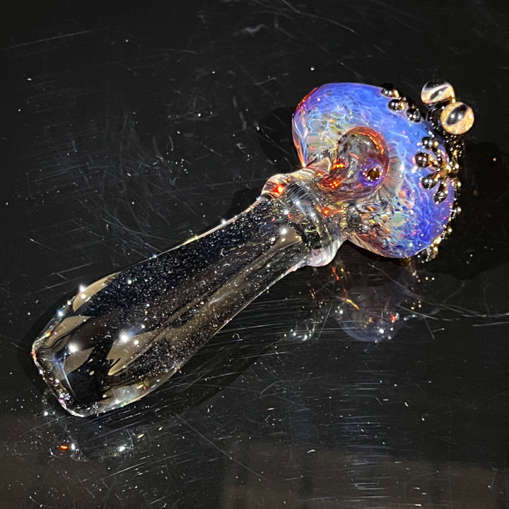Purple Magic Frog Spoon Glass Pipe Beezy Glass   