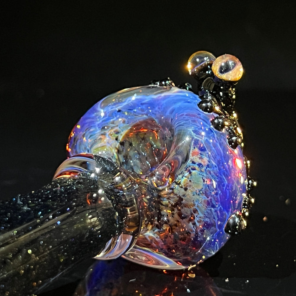 Purple Magic Frog Spoon Glass Pipe Beezy Glass   