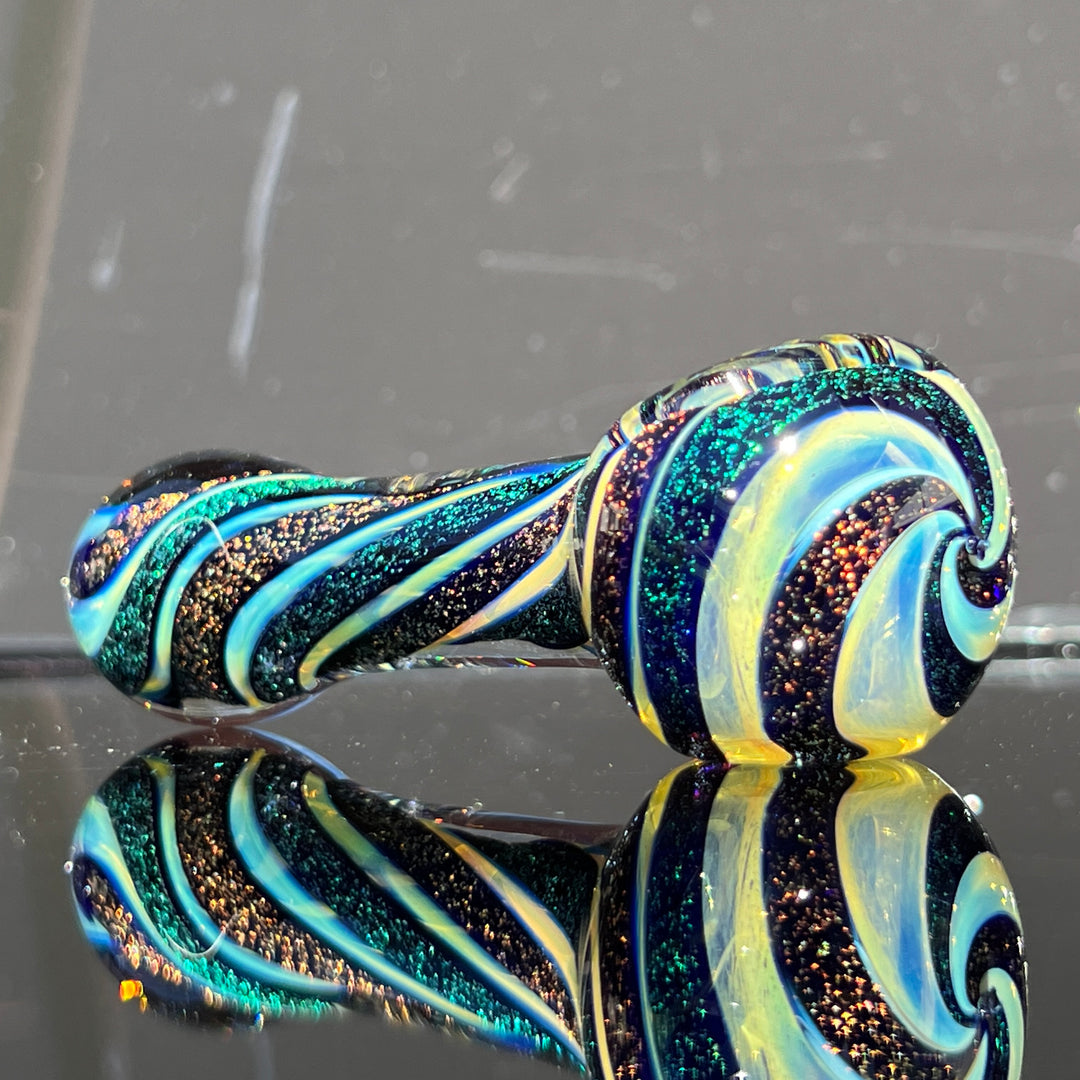 Fumed Dichro Spoon Glass Pipe Tiny Mike   