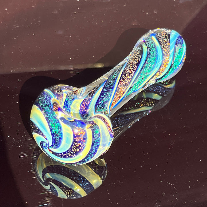 Fumed Dichro Spoon Glass Pipe Tiny Mike   