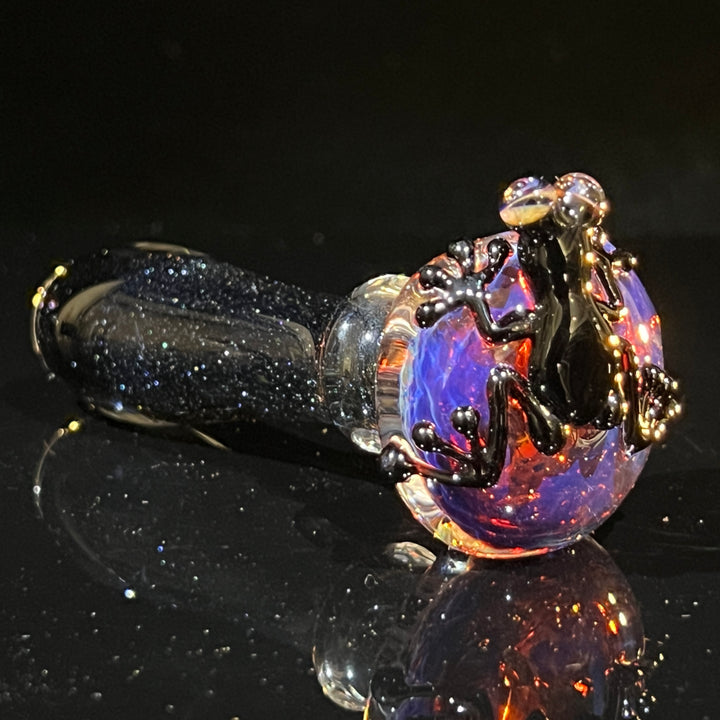 Purple Magic Frog Spoon Glass Pipe Beezy Glass   
