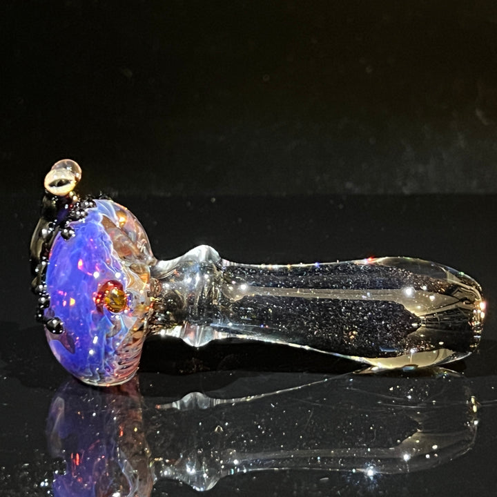 Purple Magic Frog Spoon Glass Pipe Beezy Glass   