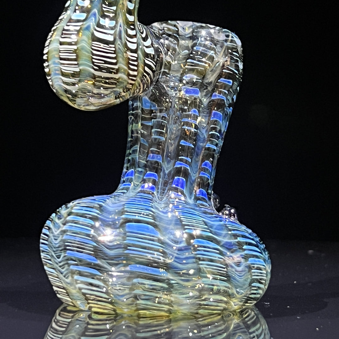 Hand Spun Bubbler Glass Pipe TG