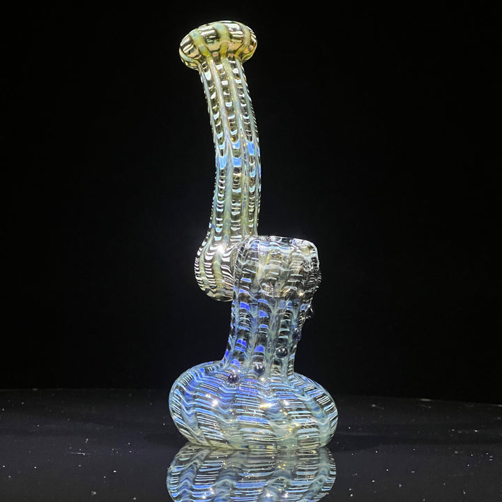Hand Spun Bubbler Glass Pipe TG