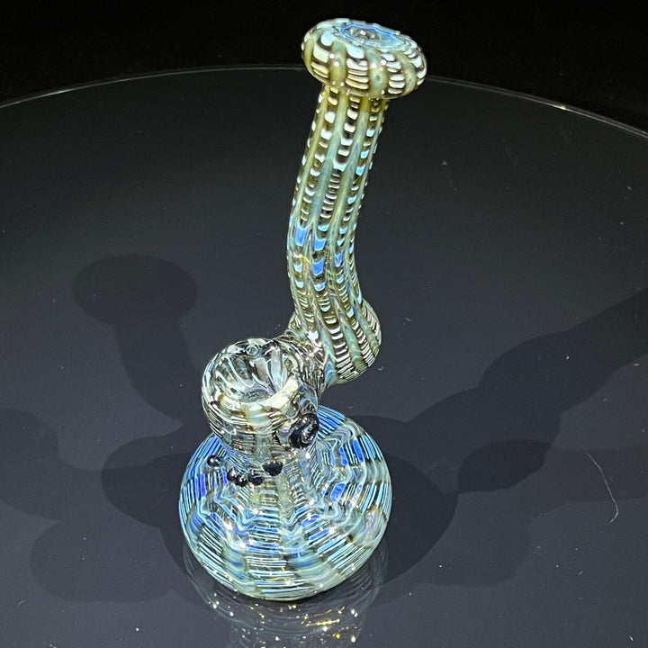 Hand Spun Bubbler Glass Pipe TG