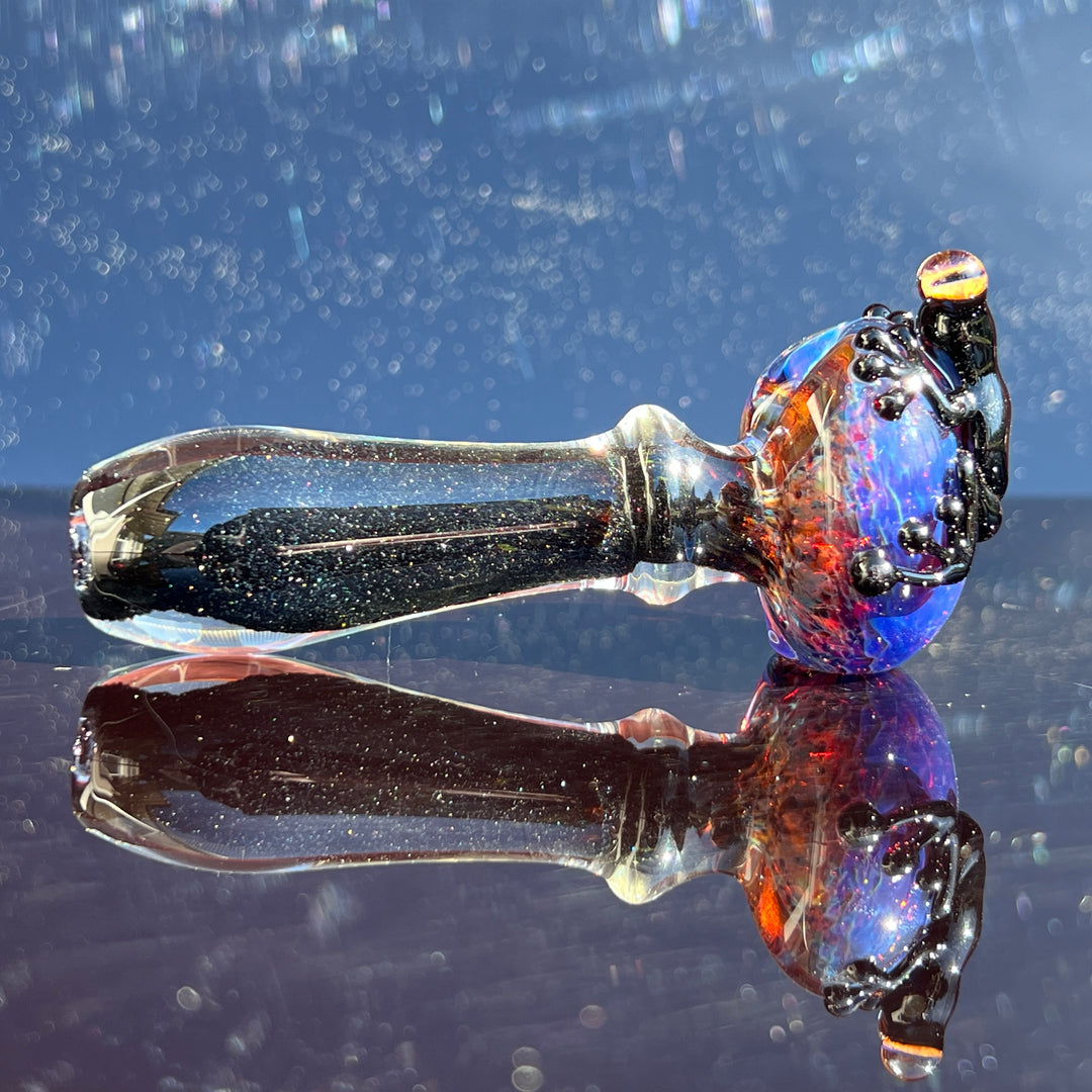Purple Magic Frog Spoon Glass Pipe Beezy Glass   