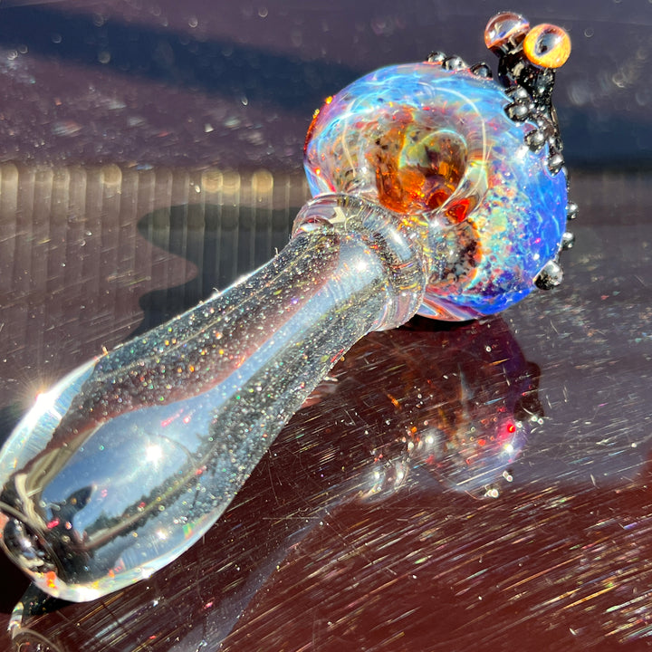 Purple Magic Frog Spoon Glass Pipe Beezy Glass   