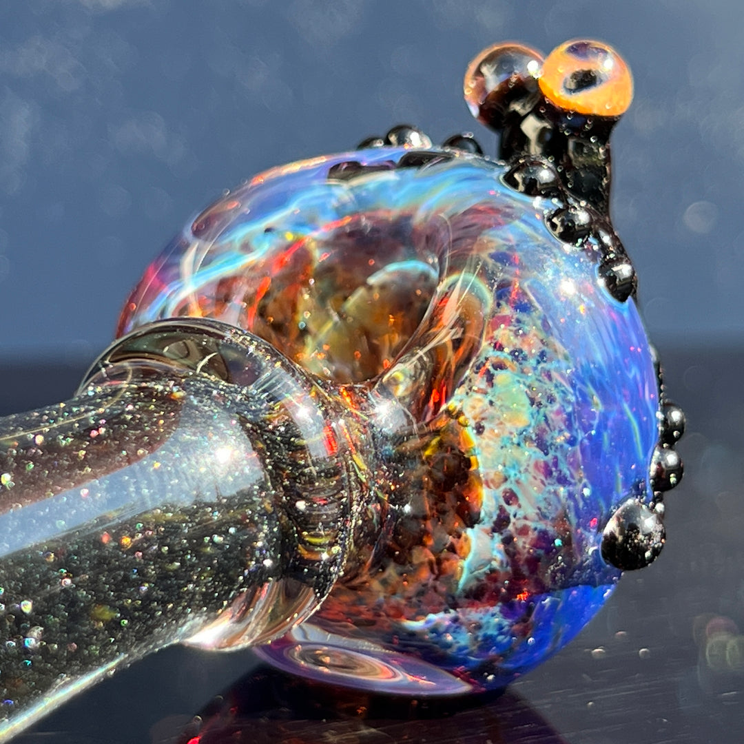 Purple Magic Frog Spoon Glass Pipe Beezy Glass   