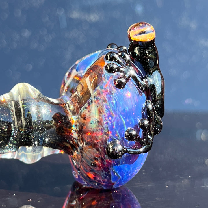 Purple Magic Frog Spoon Glass Pipe Beezy Glass   