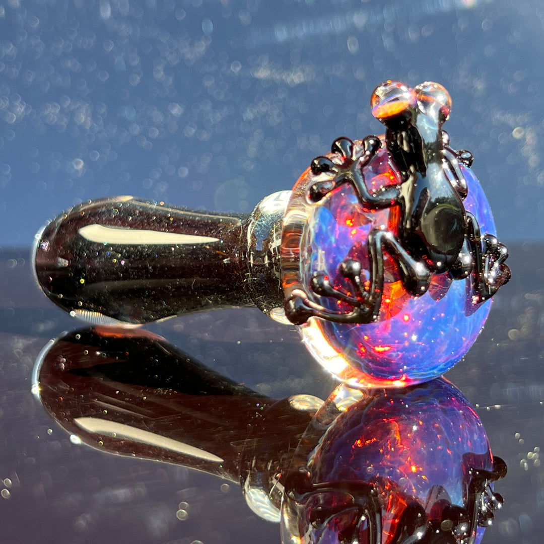 Purple Magic Frog Spoon Glass Pipe Beezy Glass   