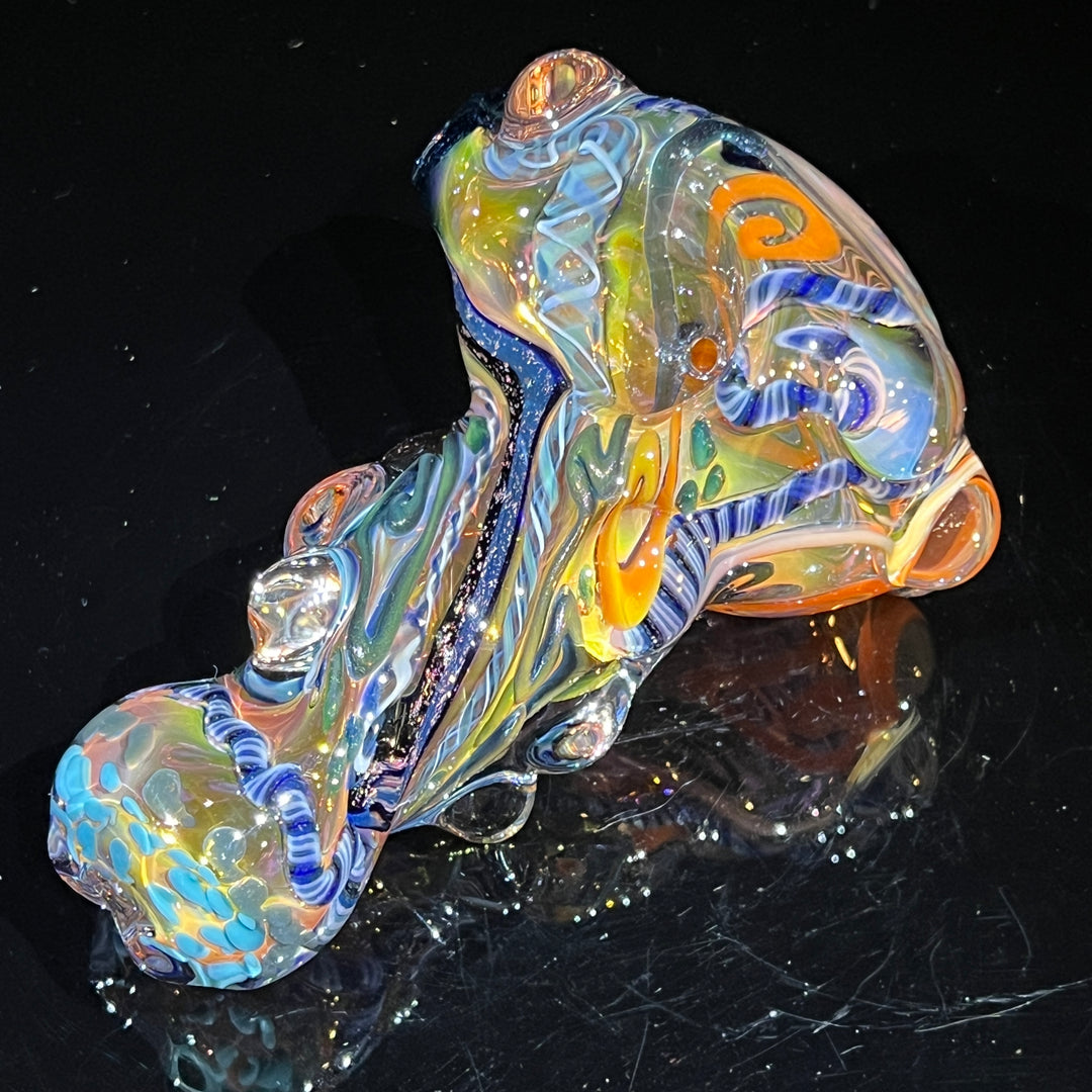 Thick and Twisted Wig Wag Pipe Glass Pipe Molten Imagination   