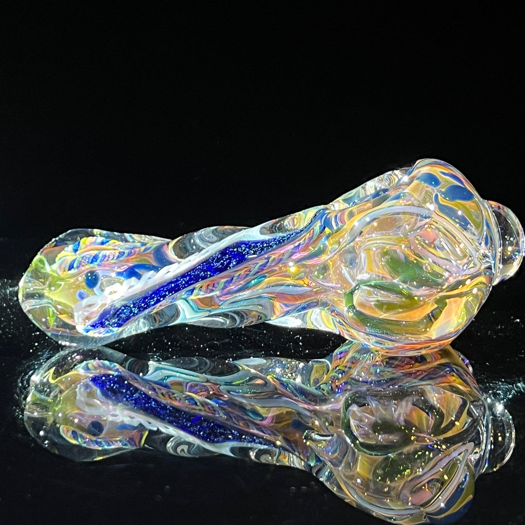 Molten Twisted Chaos Spoon Glass Pipe Molten Imagination   